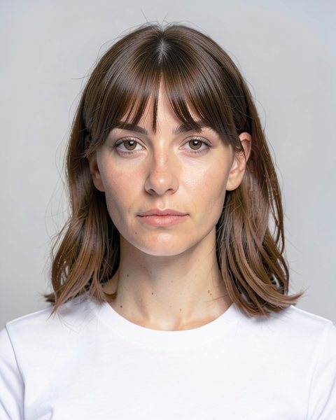 Curtain bangs haircut